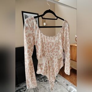 Leopard Print Cut-Out Bodysuit